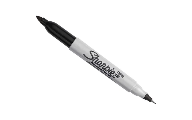Sharpie Fine Ultra Fine Twin Tip Permanent Marker Pen Black Pack Of 1