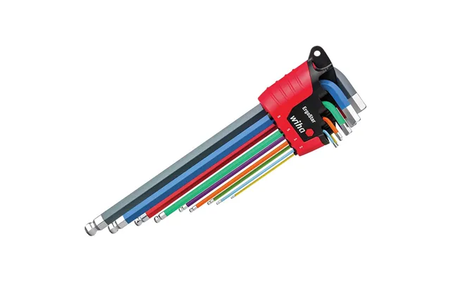 Wiha 9 Piece Ergostar Ball End Hexagon Allen Key Set