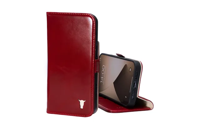 Apple Iphone 12 & Iphone 12 Pro Leather Wallet Case With Stand Function - Red