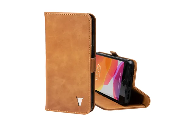 Apple Iphone Se 2022 2020 Iphone 8 & Iphone 7 Leather Wallet Case With Stand Function - Tan