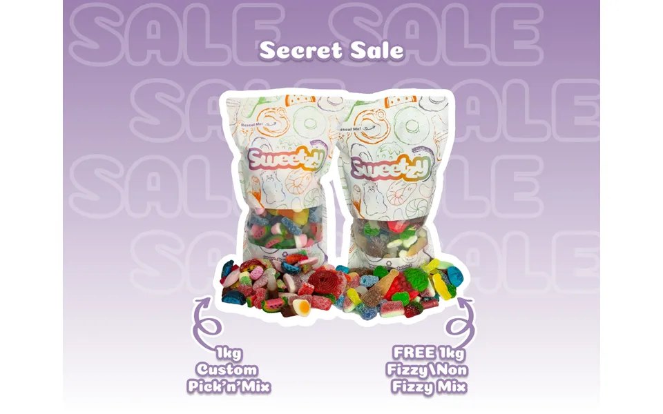 Custom Secret Sale - Free Fizzy Non Fizzy 1kg