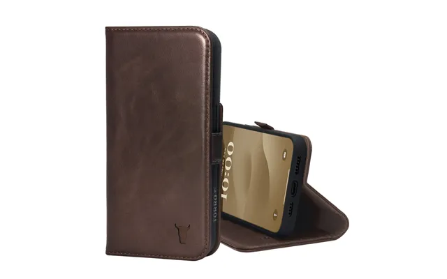 Iphone 15 Pro Max Leather Wallet Case V2.0 Magsafe Charging - Dark Brown product image