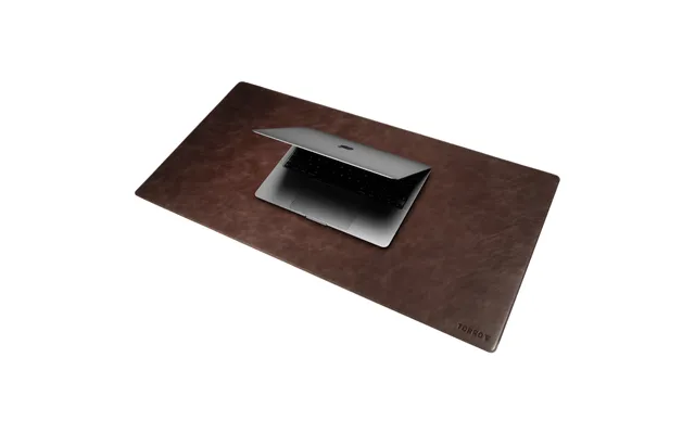 Large Leather Desk Mat 80x40cm - Dark Brown