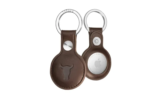 Leather Airtag Keyring - Dark Brown product image