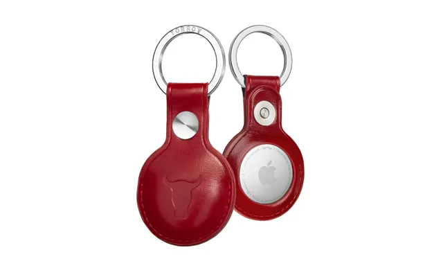 Leather Airtag Keyring - Red product image