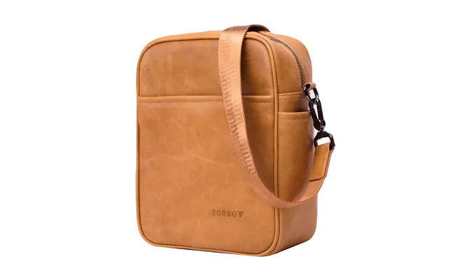 Leather Crossbody Shoulder Bag - Tan