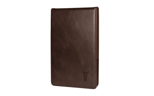 Leather Golf Scorecard Holder And Yardage Book Cover - Dark Brown