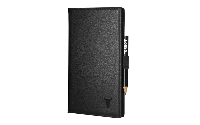 Leather Golf Scorecard Holder Wallet - Black