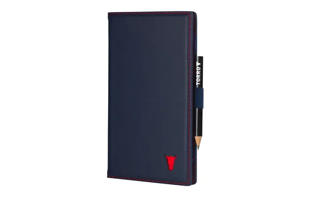 Leather Golf Scorecard Holder Wallet - Navy Blue