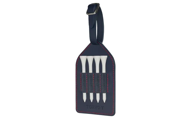 Leather Golf Tee Holder For Golf Bags - Navy Blue