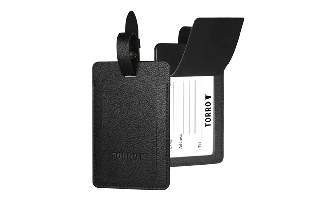 Leather Luggage Tag - Black product image