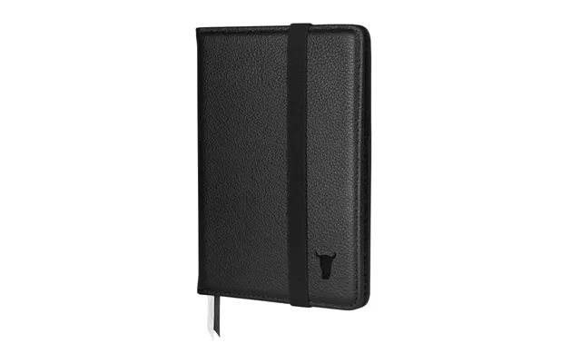 Leather Passport Holder & Travel Document Cover - Black