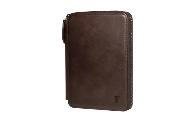 Leather Travel Wallet & Passport Organiser With Rfid Protection - Dark Brown