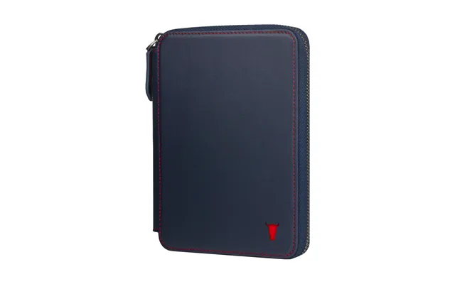 Leather Travel Wallet & Passport Organiser With Rfid Protection - Navy Blue