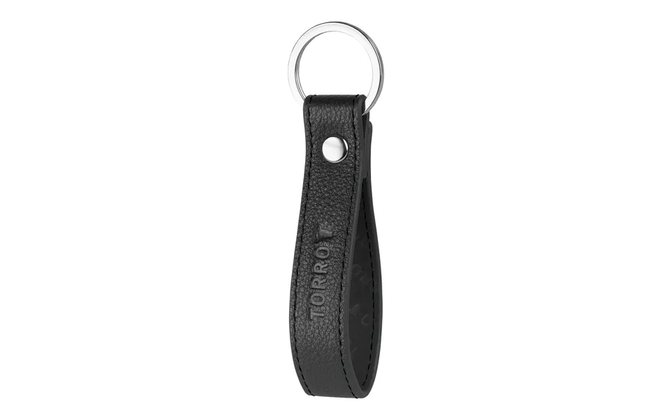 Premium Leather Loop Keyring - Black