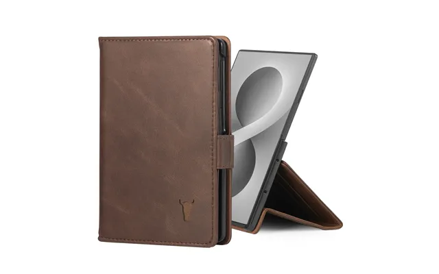 Samsung Galaxy Z Fold8 Leather Case With Stand Function - Dark Brown