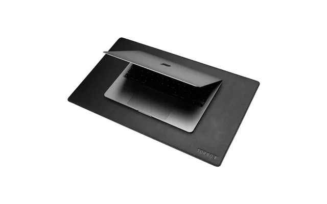 Small Leather Desk Mat 50x30cm - Black