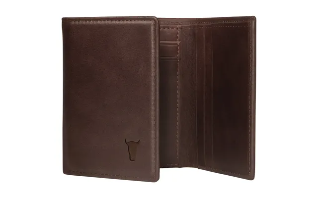 Trifold Leather Wallet With Rfid Protection - Dark Brown product image