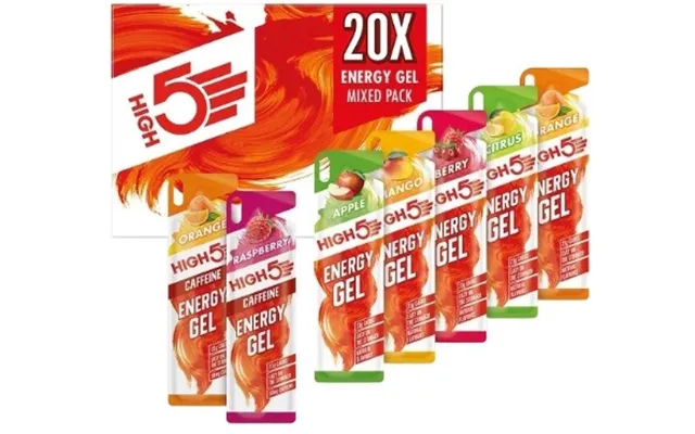 High5 Energy Gel Mixed & Caffeine - Pack Of 20