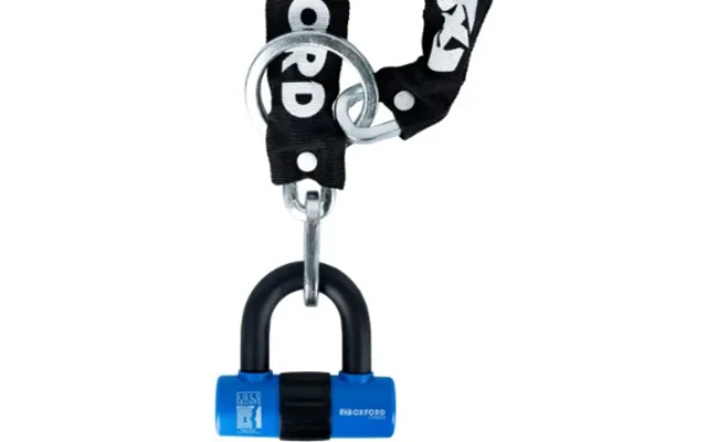 Oxford Chain8 Sold Secure Silver Chain & Mini Shackle Lock
