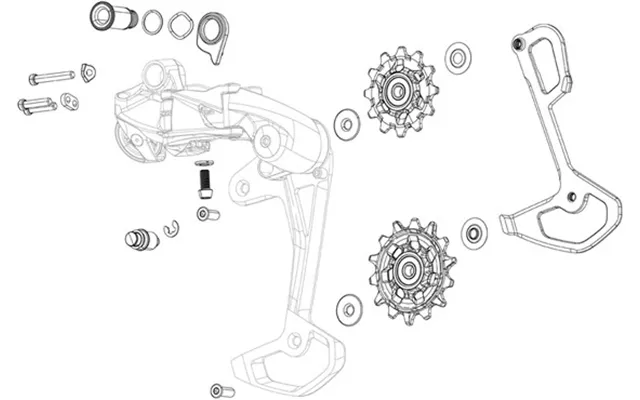 Sram T-type Eagle Axs Rear Derailleur Pulley Kit