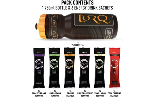 Torq Energy 750ml Bottle Sample Pack - 5 X Standard 1 X Caffeinated