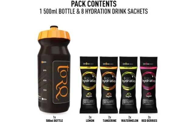Torq Hydration 500ml Bottle Sample Pack - 8 Drinks