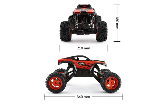 1 12 Scale Monster Truck Adjustable Chassis Orange