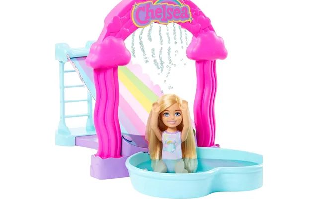 Barbie Chelsea Rainbow Water Slide Playset With Doll - Dog