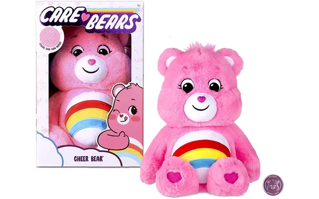 Care Bear 14 Cheer Bear Plush And Care Coin