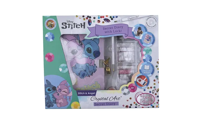 Disney Stitch & Angel Crystal Art Secret Diary