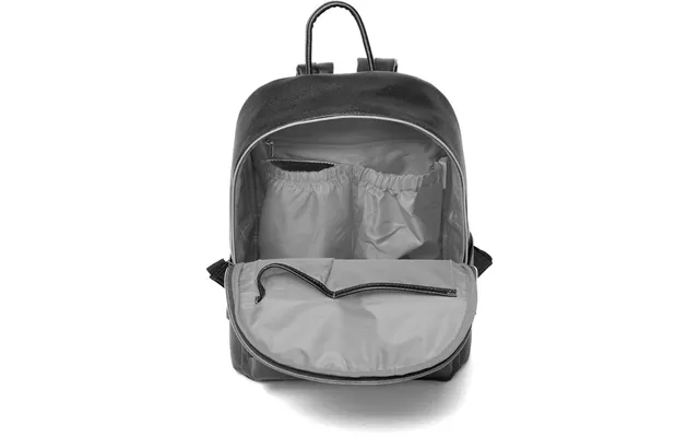 Fisher-price Black Faux Leather Baby Changing Back Pack 27x17x38cm