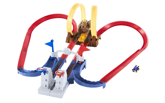 Hot Wheels Mariokart - Bowsers Castle Chaos Track Set