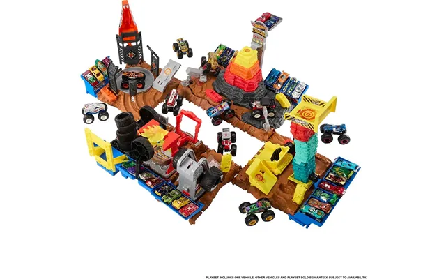 Hot Wheels Monster Trucks Arena Smashers 5-alarm Fire Challenge