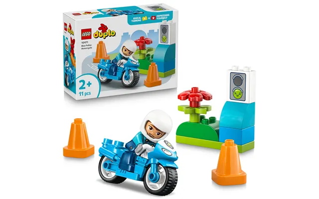 Lego Duplo Blue Police Motorcycle 10471