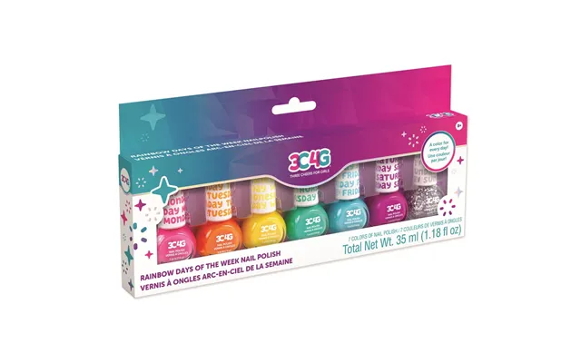 Rainbow Days Of The Week Nail Polish