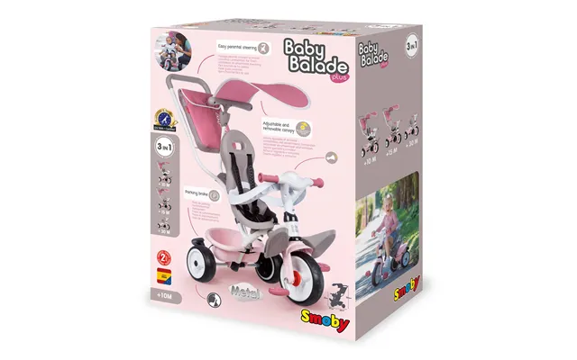 Smoby Pink Baby Blade Trike