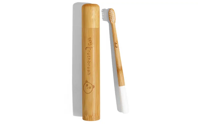 Children's Tiny Truthbrush Bamboo Toothbrush & Travel Case Set