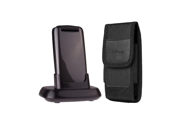 Bundle Offer For Ttfone Star Tt300 Grey Flip Big Button Senior Mobile With Holster Nylon Case Ttcb4 - O2 Bundle Pay As Y