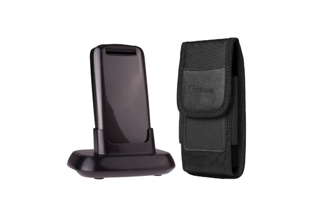 Bundle Offer For Ttfone Star Tt300 Grey Flip Big Button Senior Mobile With Holster Nylon Case Ttcb4 - O2 Bundle Pay As Y