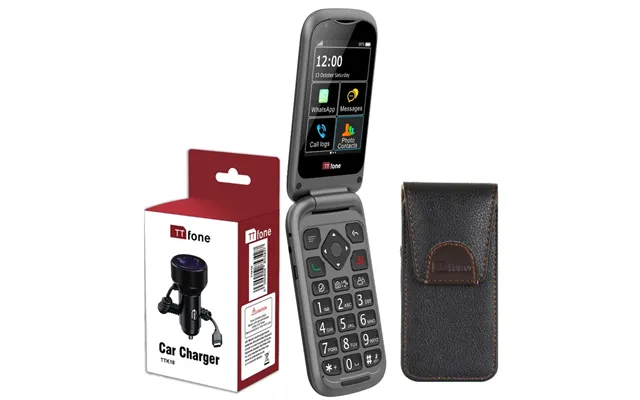 Ttfone Tt970 4g Mobile Phone Bundle With Case And Car Charger - O2
