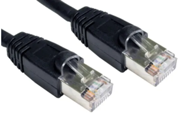 10m Cat6 Shielded Snagless Patch Cable Black 26 Awg
