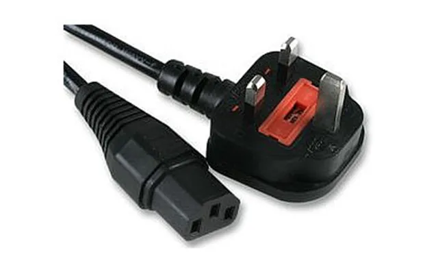 10m Iec Power Cable - Uk 3 Pin Plug To Kettle Plug Power Lead