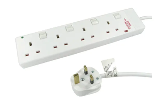 10m Individually Switched Uk Power Extension - 4 Ports