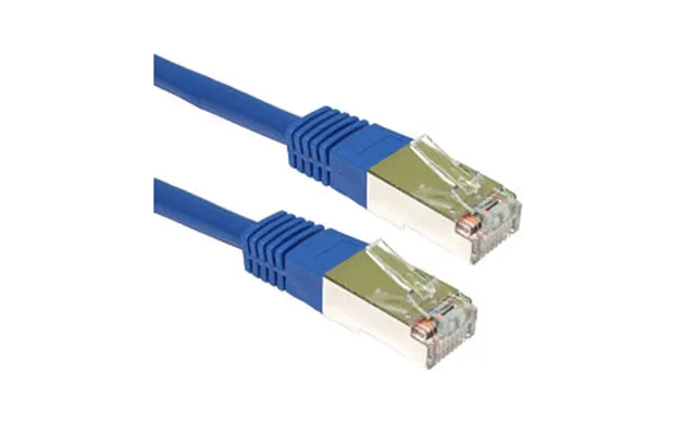 1m Blue Cat5e Shielded Patch Cable Full Copper