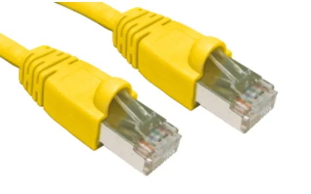 1m Cat6 Shielded Snagless Patch Cable Yellow 26 Awg
