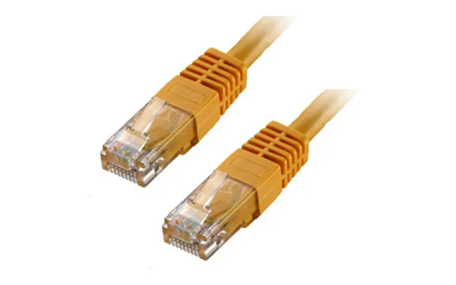 1m Yellow Cat6 Rj45 U Utp 24awg Network Patch Leads Poe