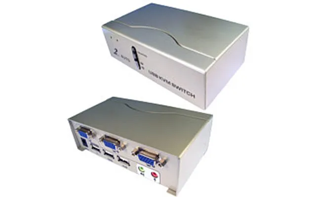 2 Port Usb Kvm Switch Hd15 Vga Plus Usb