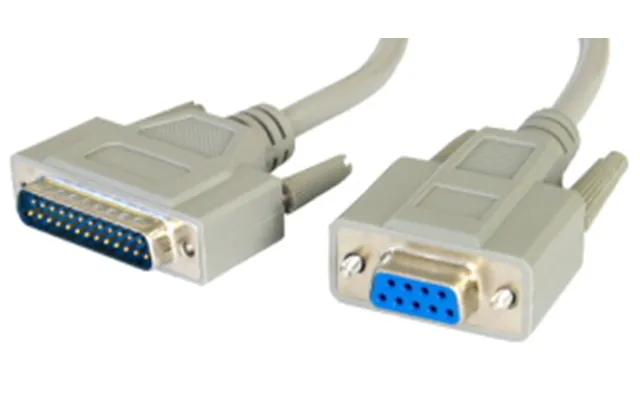 2m Null Modem Cable D9 Female To D25male
