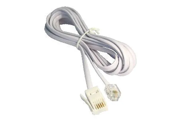 2m White Bt M Rj11 M Xover Modem Cable